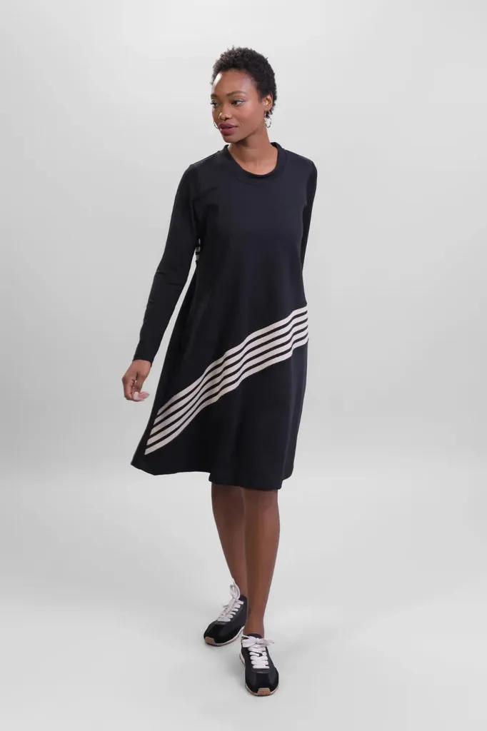 alembika-urban-muse-a-linie-kleid-streifen image 1