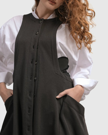 alembika-urban-button-down-pinafore-kleid-schwarz image 4
