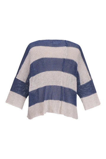 alembika-luxe-pocket-hem-sweater-navy-streifenpullover image 7