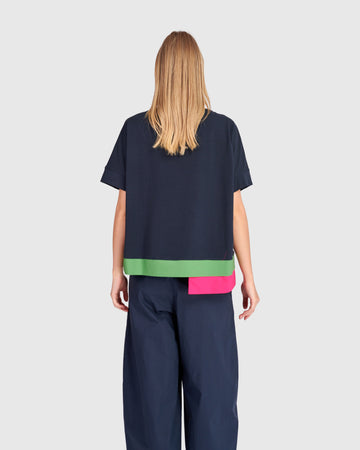 alembika-sorbet-tee-navy-multi image 5