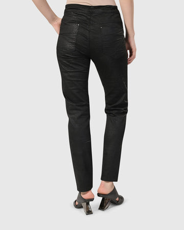 alembika-snake-iconic-stretch-jeans-schwarz-mid-rise image 4