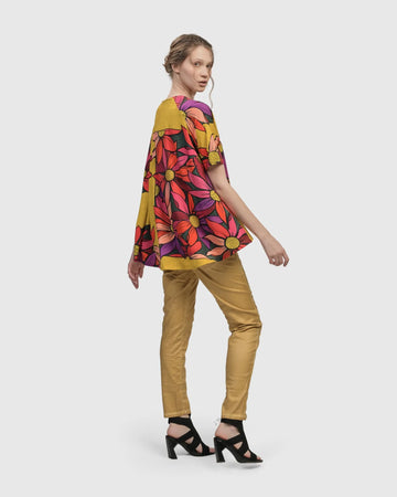 alembika-marigold-trapeze-top-bouquet-damen-tunika-a-linie image 7