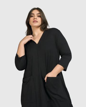 alembika-essential-cargo-kleid-schwarz image 3