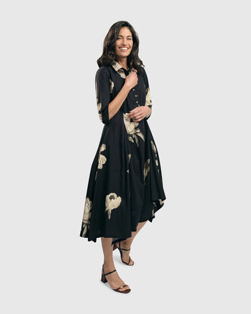 alembika-renee-asymmetrical-shirtdress-roses-damen-baumwoll-kleid image 5