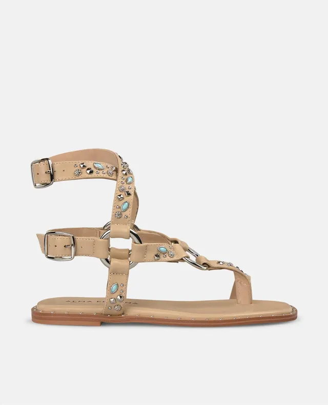 alma-en-pena-studded-toe-sandal-flache-sandale-arena image 1