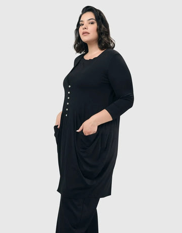 alembika-essential-draped-cocoon-jacke-schwarz image 4