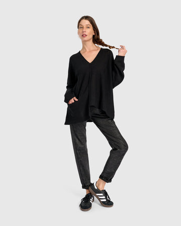 alembika-bliss-slouchy-sweater-pullover-black image 2