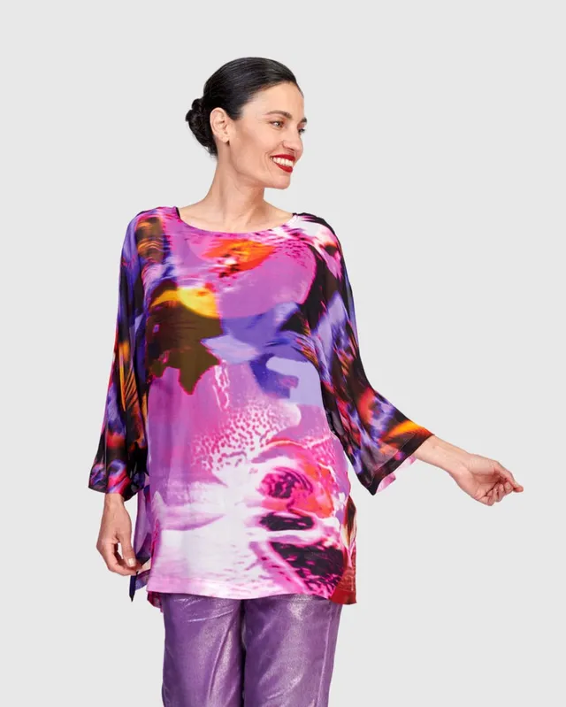 alembika-yaen-chiffon-top-orchid-oversize-bluse image 1