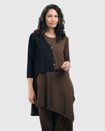 alembika-essential-2-tone-crop-cardigan-coffee image 3