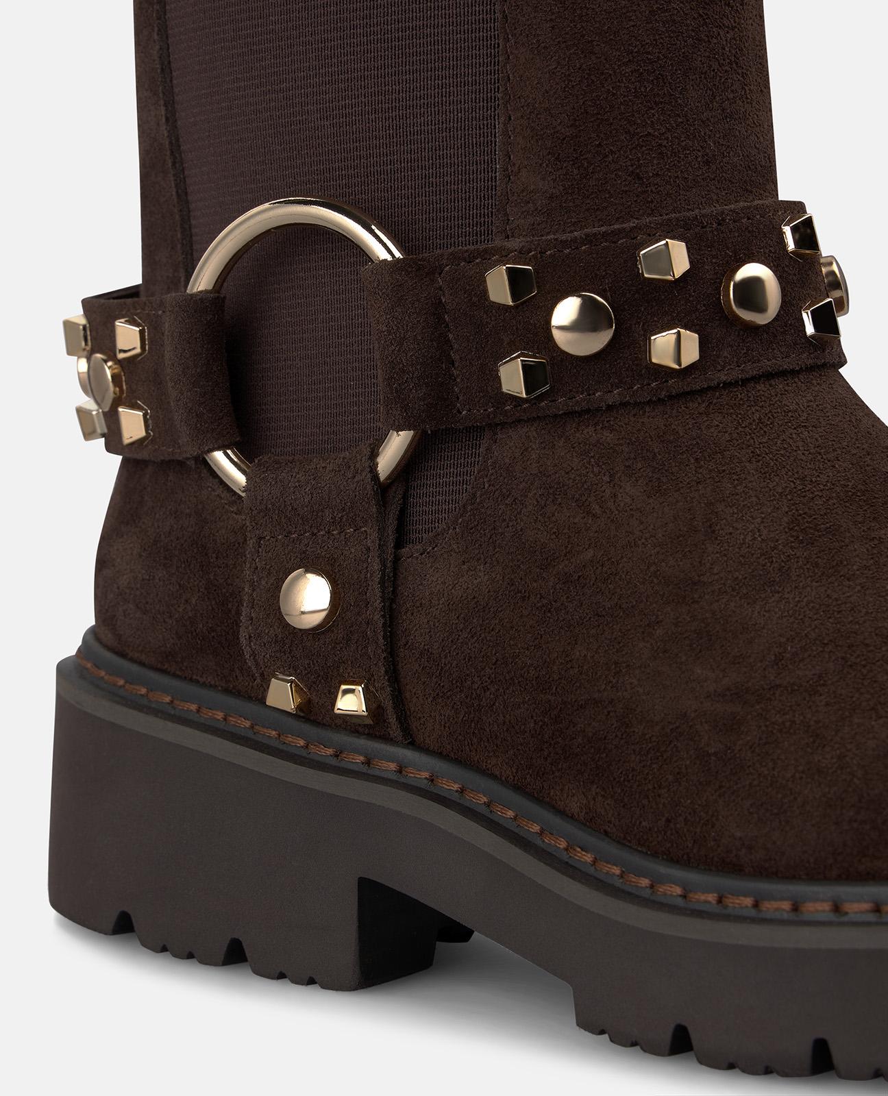 alma-en-pena-63942-chelsea-boots-wildleder-braun-4-cm image 4