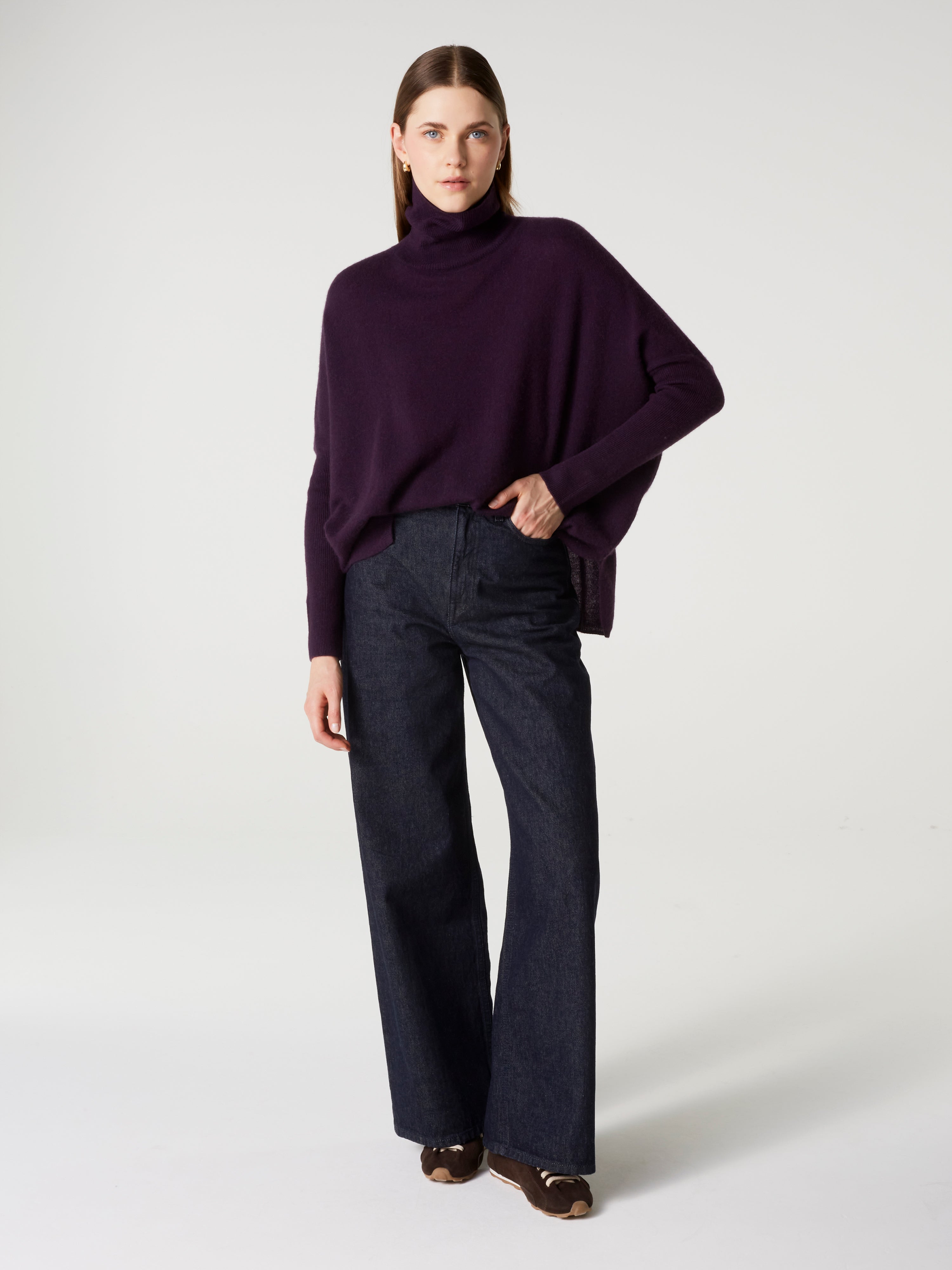 absolut-clara-pullover-poncho-rollkragen-kaschmir-damen image 1