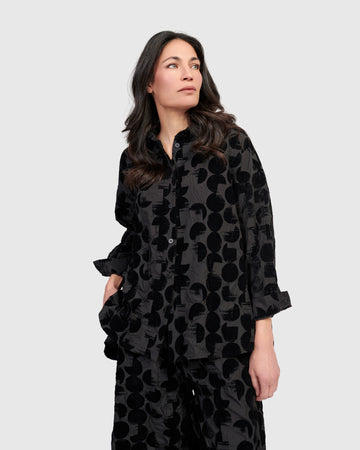 alembika-onyx-easy-shirt-crescent-bluse-mit-samtpunkten image 4