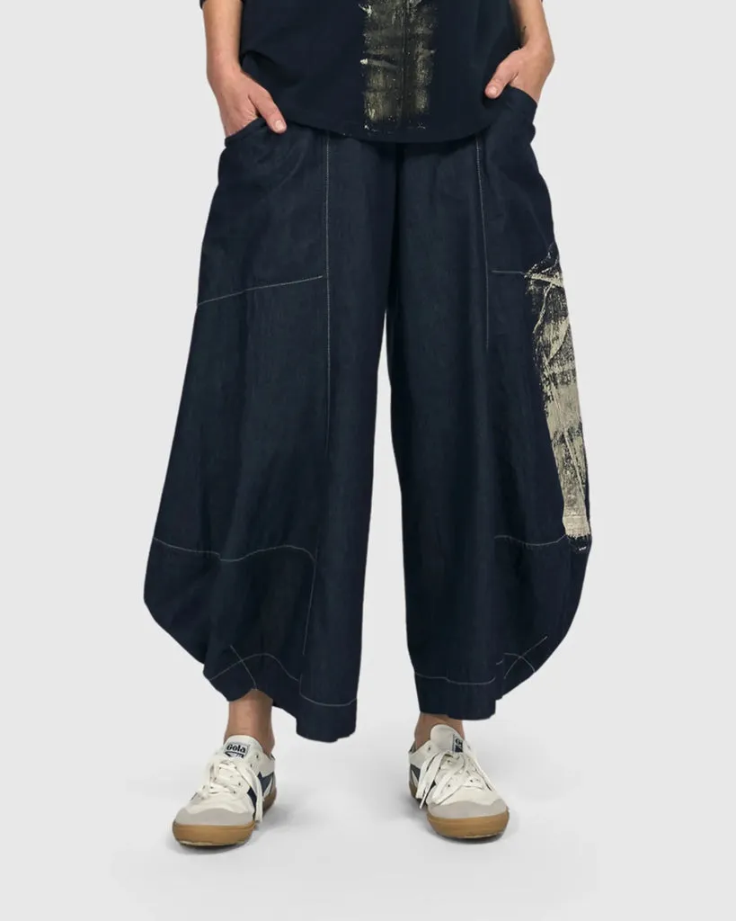 alembika-geneva-punto-pants-damen-hose-denim-baumwolle image 1
