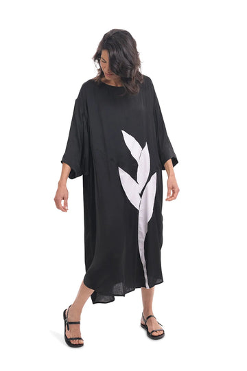 alembika-lotus-caftan-kleid-schwarz image 7