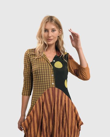 alembika-monica-short-cocoon-button-down-kleid image 2