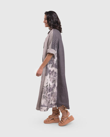 alembika-dusk-trapeze-midi-kleid-fog image 7