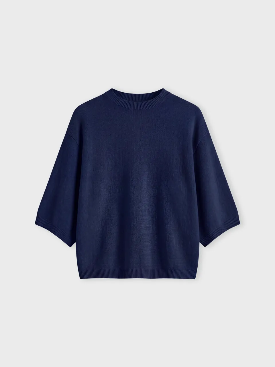 absolut-bettina-poncho-pullover-mit-rundhals-aus-kaschmir-navy image 1
