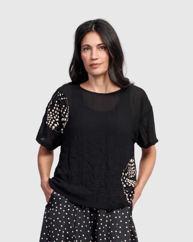 alembika-halo-boxy-tee-galaxy-sheer-chiffon-top image 1