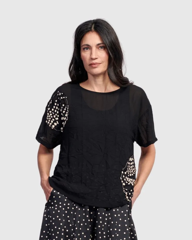 alembika-halo-boxy-tee-galaxy-sheer-chiffon-top image 1