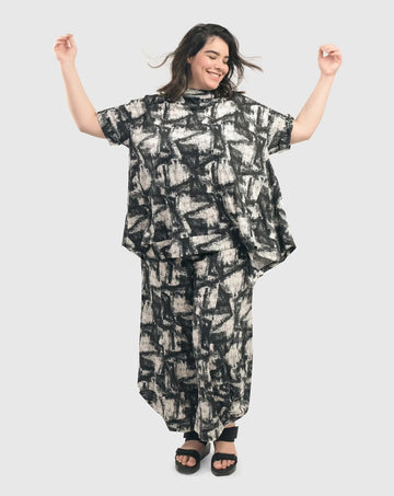 alembika-marble-crinkle-punto-hose-schwarz-stretch-bund image 2