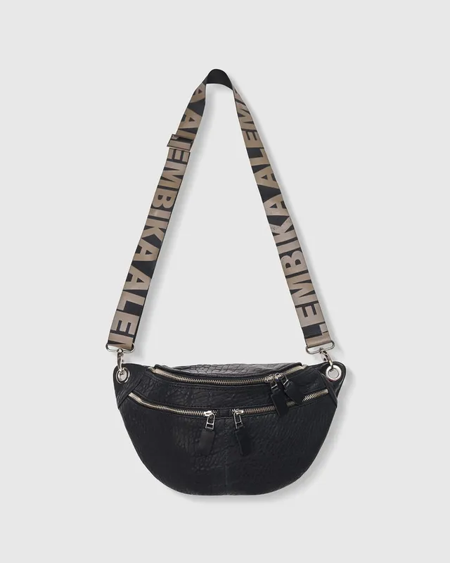alembika-crossbody-sling-bag-schwarz-leder image 1