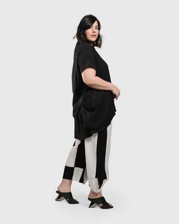 alembika-lina-stripe-lantern-hose-wei-schwarz image 3