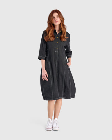 alembika-harper-shirtdress-jet-denim-damen-blusenkleid-midi image 3