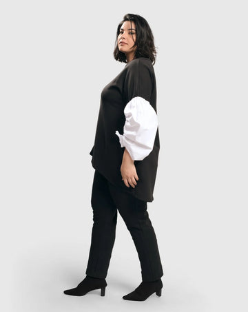 alembika-urban-cinch-tunika-top-wei-schwarz image 6