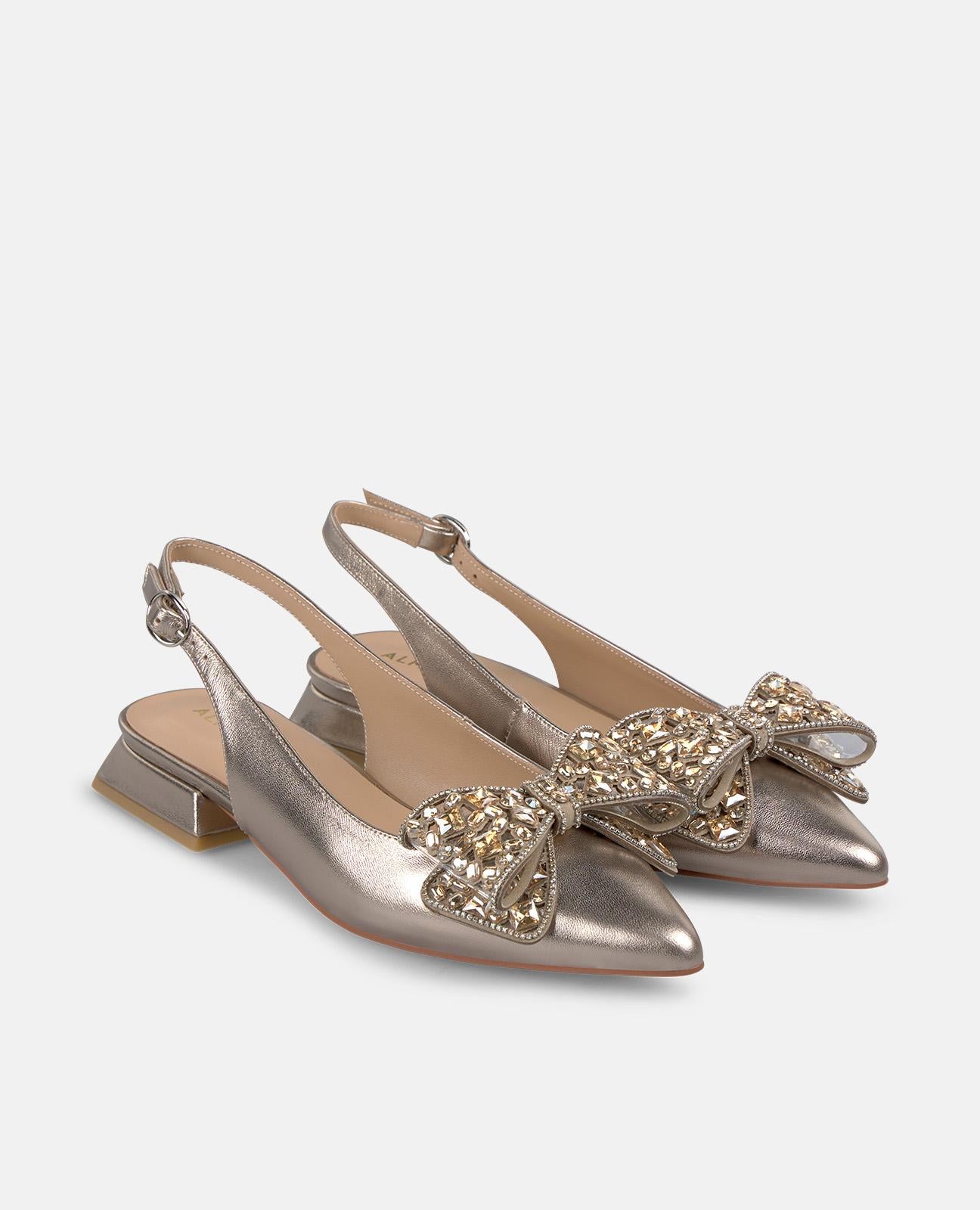alma-en-pena-ballerina-bronze-2-cm-mit-schleife-und-strass image 3