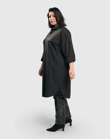alembika-urban-crisp-tunic-dress-black-tunika-kleid image 2