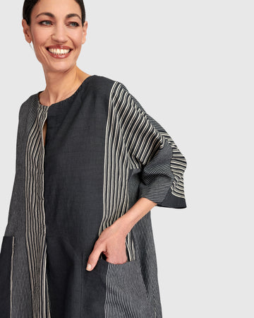 alembika-urban-daybreak-oversized-maxikleid-slate-stripes image 3