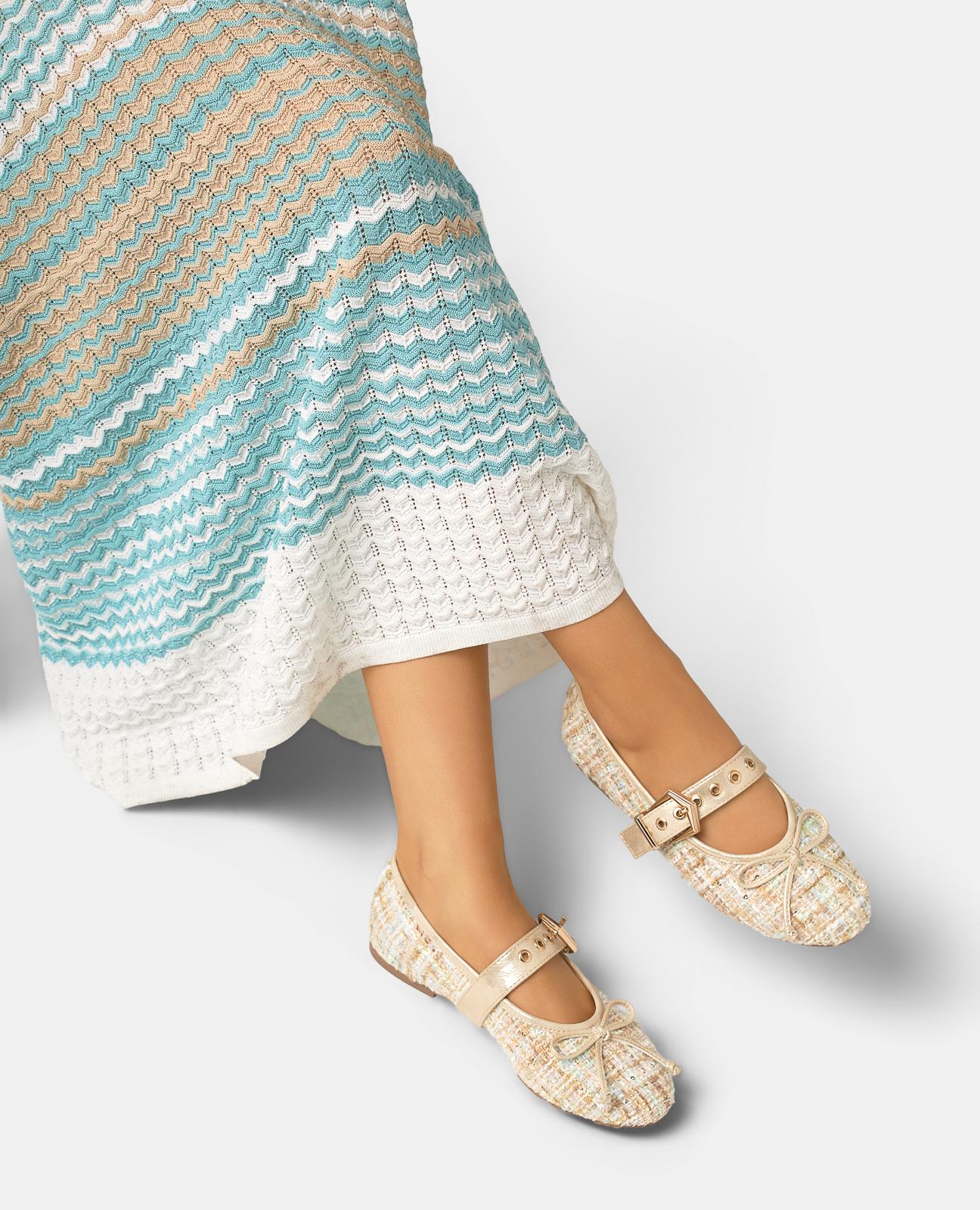 alma-en-pena-flat-dancer-with-buckle-detail-ballerina-flach-in-azurblau image 5