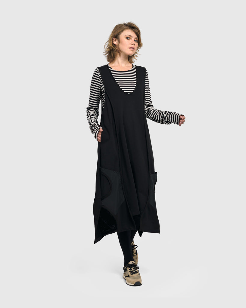 alembika-urban-arca-rmelloses-kleid-damen-schwarz image 1