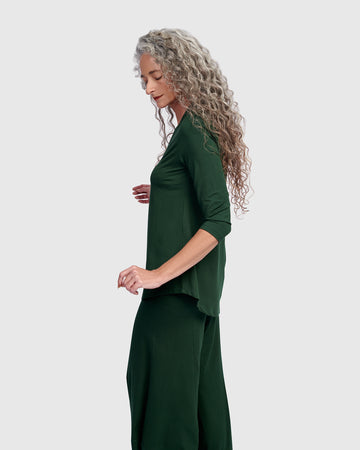 alembika-essential-v-neck-top-jungle-3-4-arm image 5