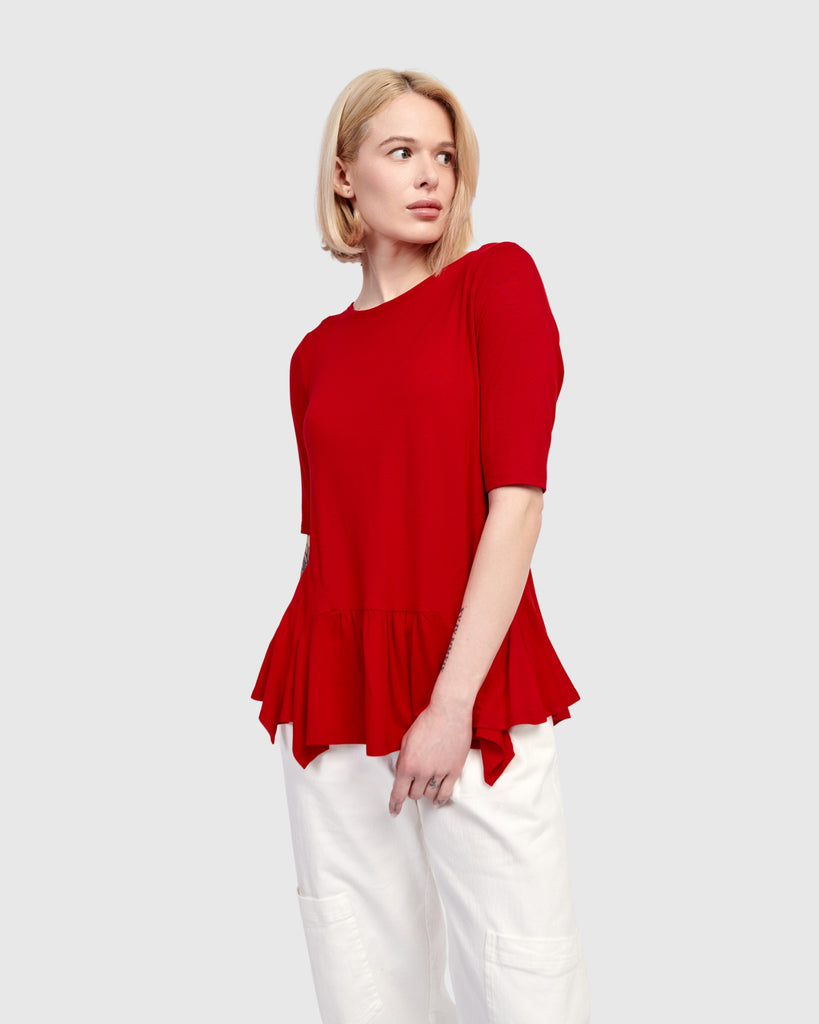 alembika-addison-shirt-damen-rot-r-schen-saum image 1