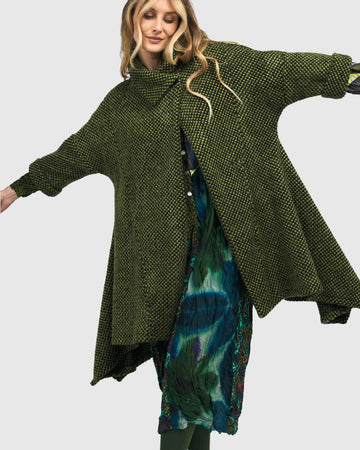 alembika-dupont-overcoat-green-damen-strickmantel-mit-u-kante image 5