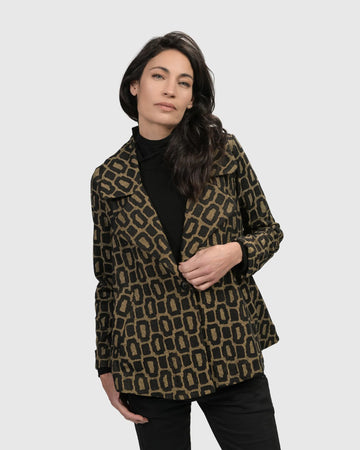 alembika-divine-swing-jacket-ochre-cropped-blazerjacke image 2