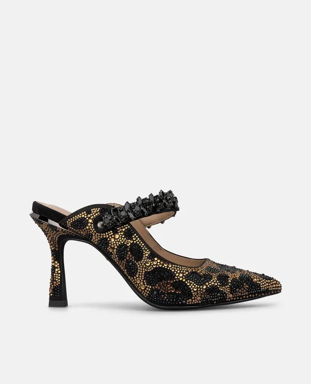alma-en-pena-animal-print-open-heel-mule-spitze-strass-9-cm-absatz-leopardo image 1