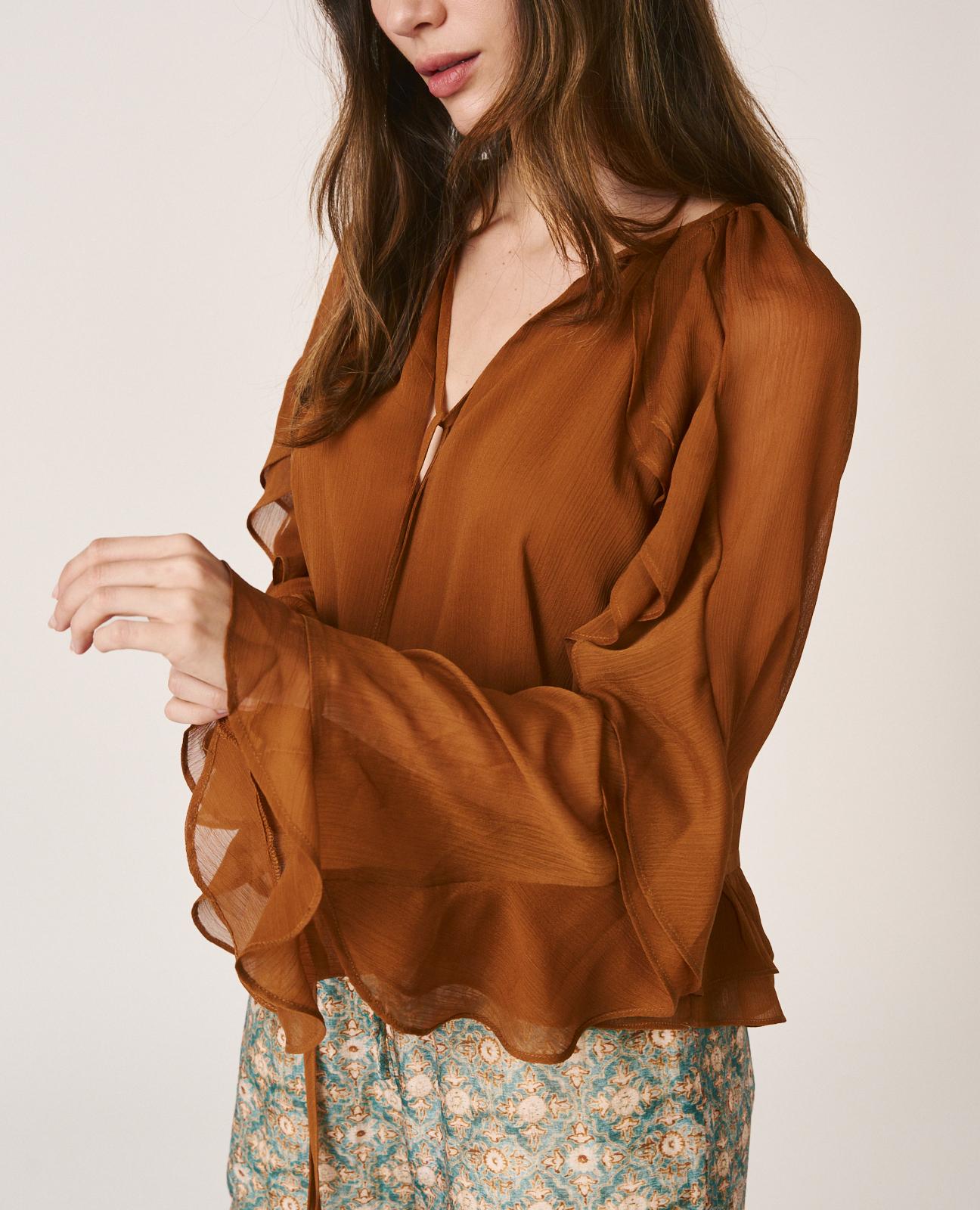 alma-en-pena-ruffle-sleeve-chiffonbluse-mit-r-schen image 6