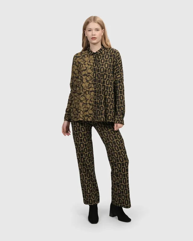 alembika-unstoppable-oversized-cardigan-ocker image 1