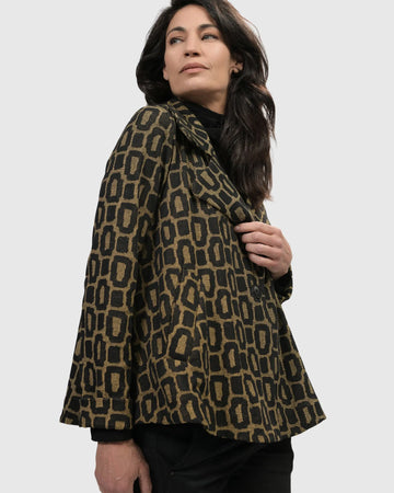 alembika-divine-swing-jacket-ochre-cropped-blazerjacke image 4