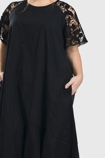 alembika-exquisite-swing-kleid-schwarz-spitze-hi-lo image 5