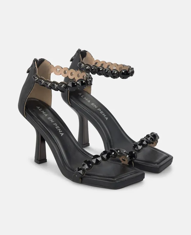 alma-en-pena-high-heel-sandalette-mit-kn-chelriemen-schwarz-9-cm image 1