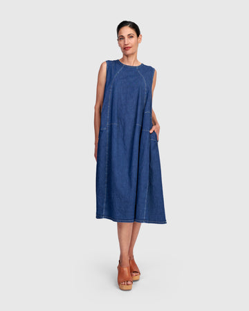 alembika-ceci-swing-kleid-denim image 7
