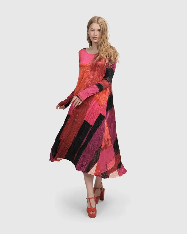 alembika-sunset-strip-maxikleid-magenta image 1