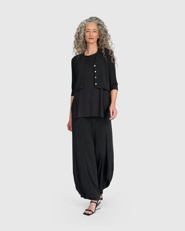 alembika-essential-slinky-cardigan-cropped-schwarz image 7