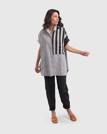 alembika-tao-trapeze-button-down-bluse-bars image 7