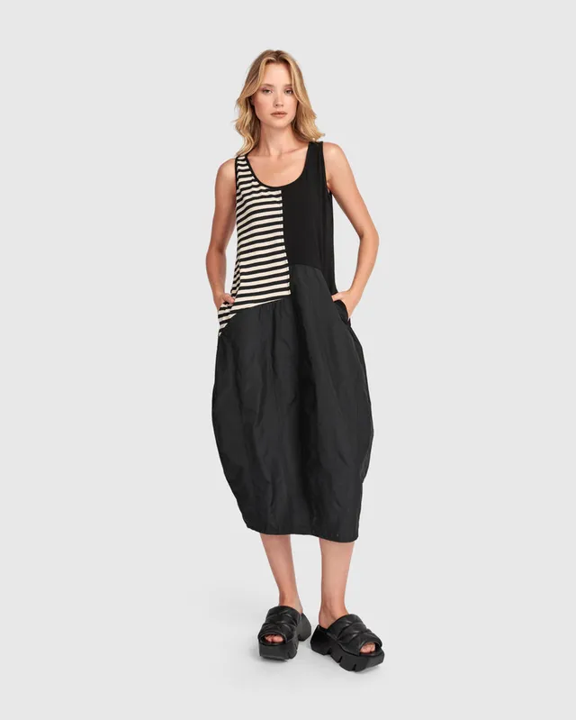 alembika-urban-motion-tank-cocoon-kleid-stripes image 1