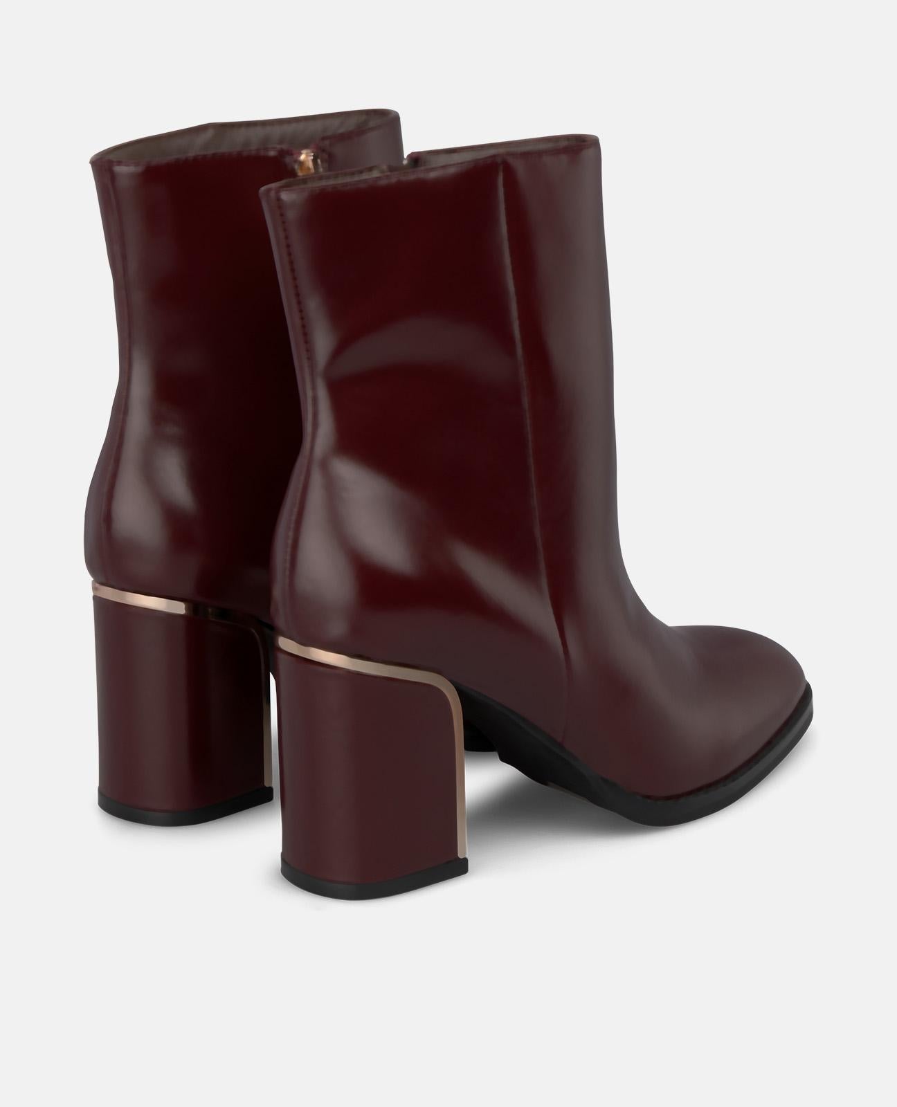 alma-en-pena-napa-stiefeletten-bordeaux-mit-rei-verschluss-8-cm image 3
