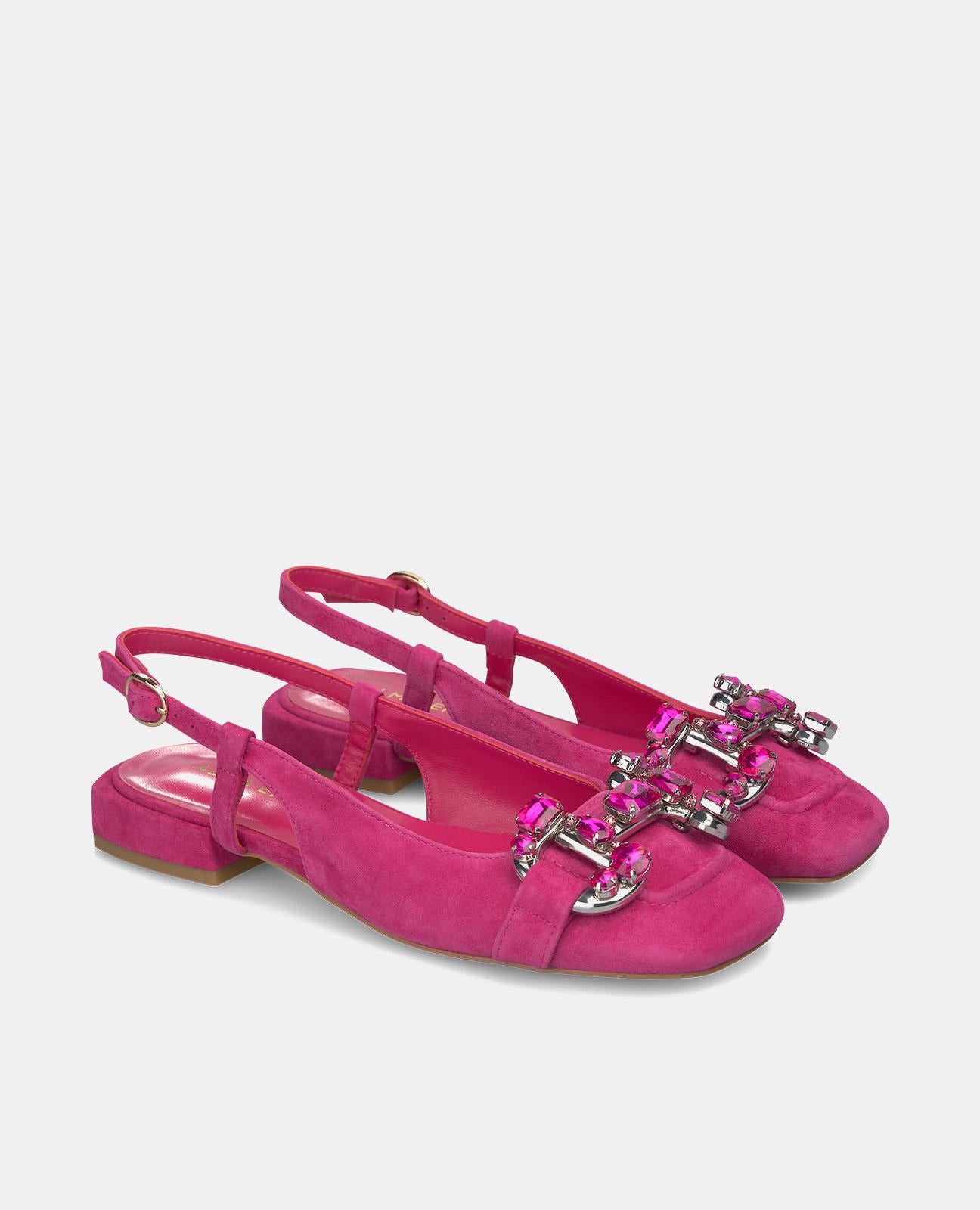 alma-en-pena-ballerina-leder-fuchsia-strassschnalle-2-2-cm image 2